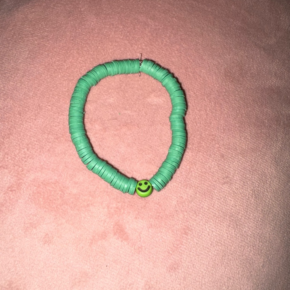 Green Beaded Kids Bracelet
